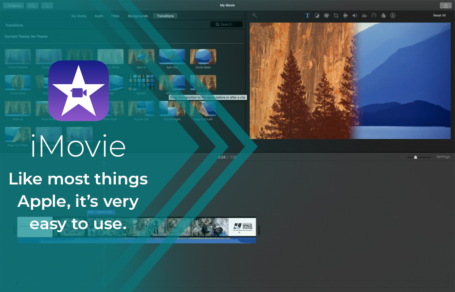 Screenshot of iMovieVideo Editing Software