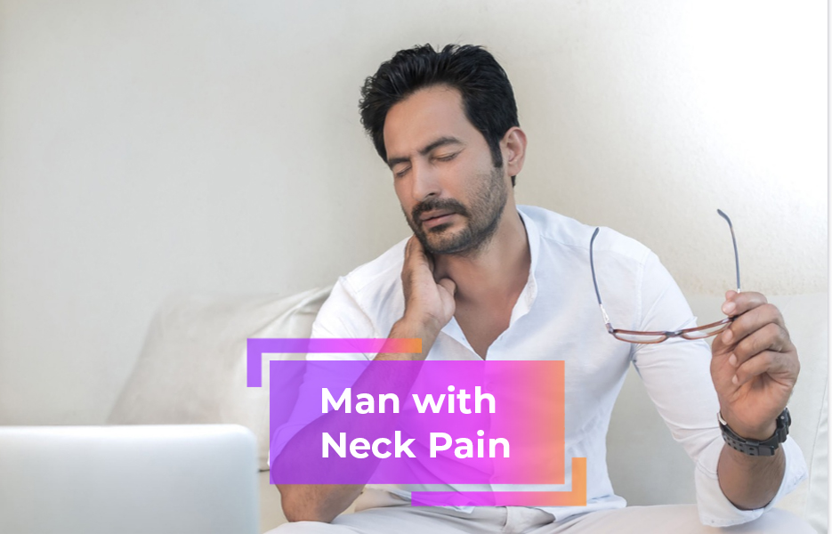 Man with neck pain