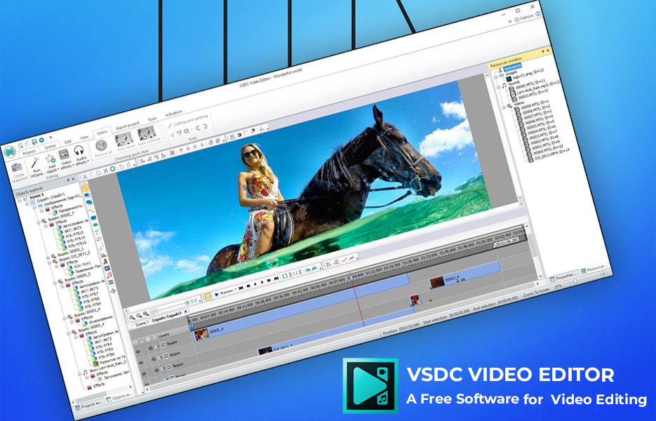 Screenshot of VSDC Video Editing Software