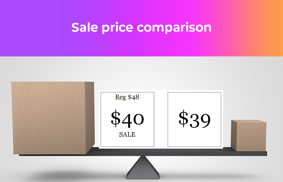 sale price comparison