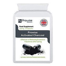 Activated Charcoal 300mg 60 Capsules By Prowise Healthcare