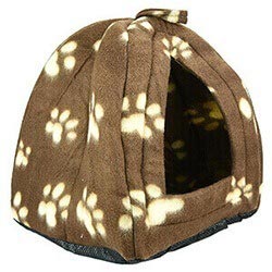 Cca New Dog Cat Warm Fleece Winter Bed Igloo House Soft Luxury Basket For Pets Mx 12215