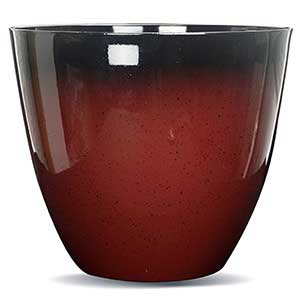 Gr8 Garden Large Round Glazed Effect Egg Cup Planter Patio Flower Plant Pot Tub Red