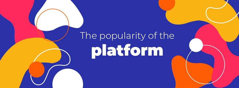 The popularity of the platform