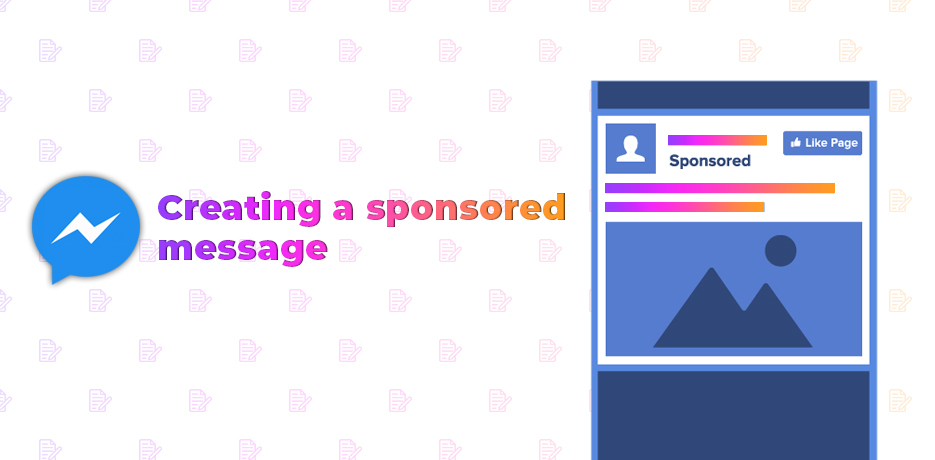Creating a sponsored message