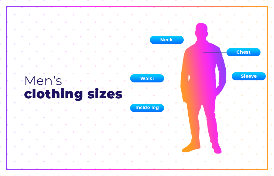 Men’s clothing sizes