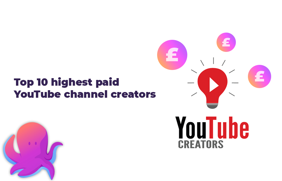 Top 10 highest paid YouTube channel creators