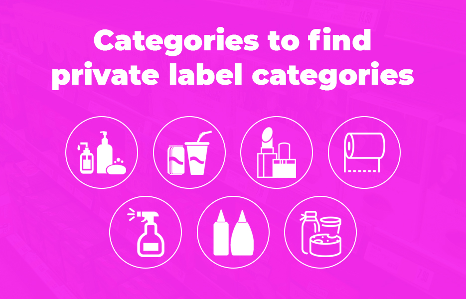 Categories to find private label categories