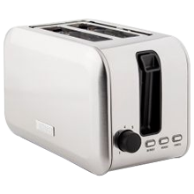 Haden Stoke Toaster- Electric Stainless-Steel Two Slice Toaster 750W, Brushed Steel
