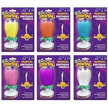 High Quality Amazing Opening Lotus Flower Musical Birthday Candles