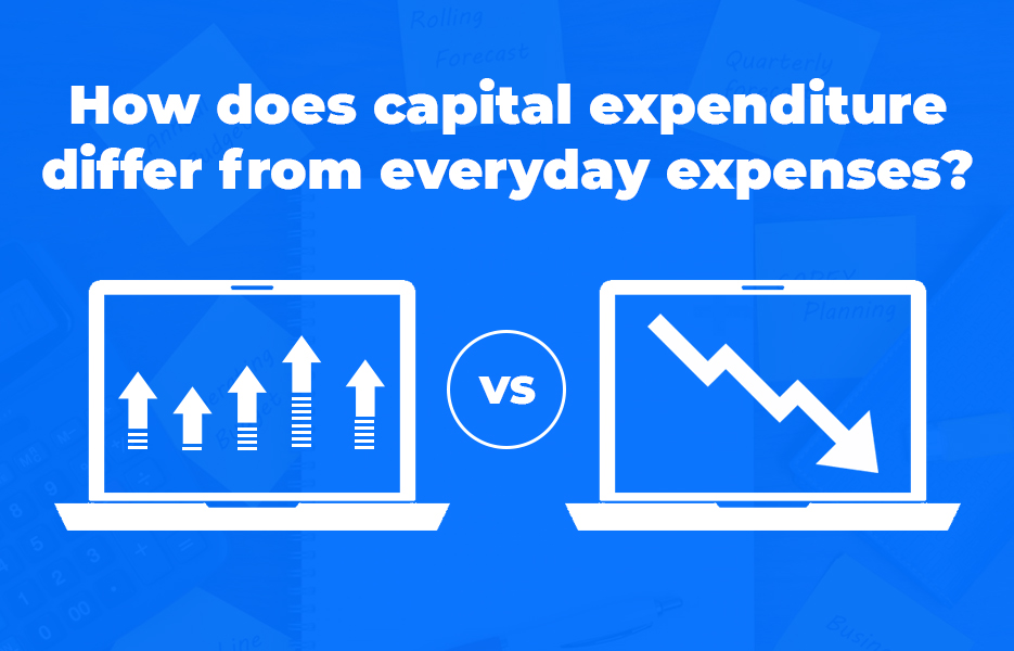 How does capital expenditure differ from everyday expenses