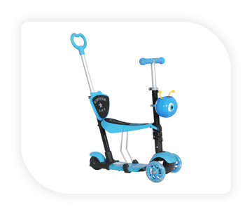 HOMCOM 5-in-1 Kids Scooter Walker , Top Bikes & Accessories – Shop Kids Trikes, Trailers & Scooters