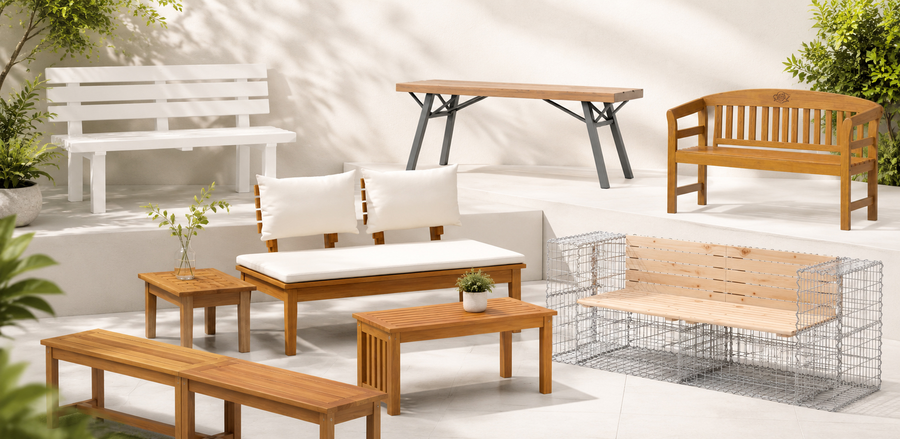 , Garden Bench Ideas For Stylish Outdoor Living