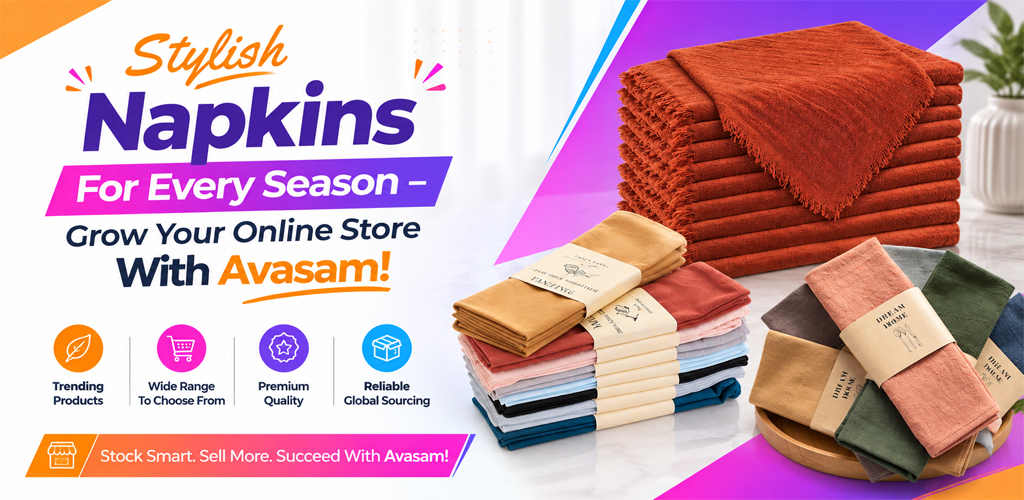 Stylish-Napkins-For-Every-Season-Grow-Your-Online-Store-With-Avasam-Avasam